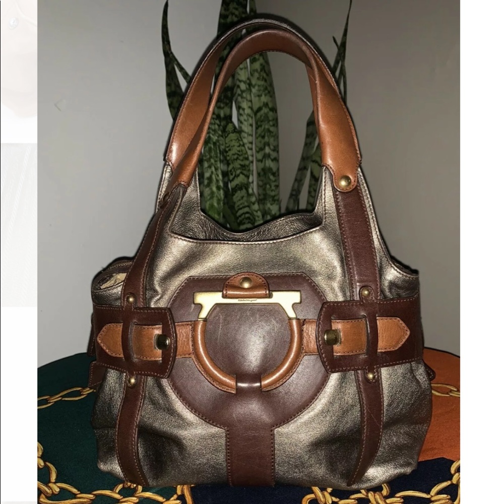 Salvatore FERRAGAMO New style all leather logo Bag